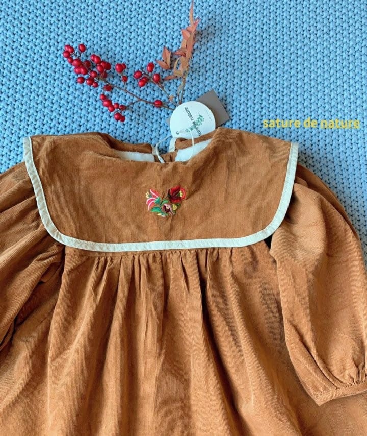 MUMUNBABA - Korean Children Fashion - #Kfashion4kids - Embroidery Sailor One-piece