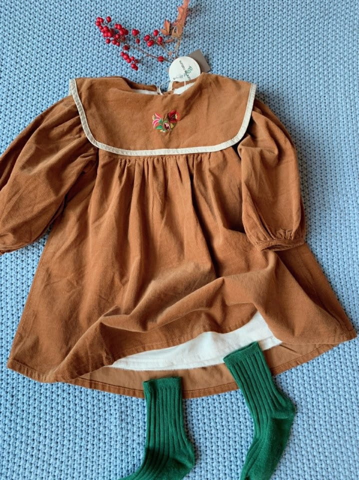 MUMUNBABA - Korean Children Fashion - #Kfashion4kids - Embroidery Sailor One-piece - 2
