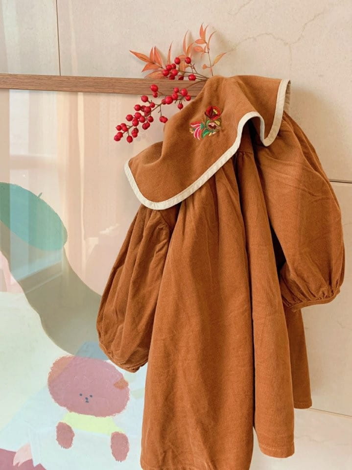 MUMUNBABA - Korean Children Fashion - #Kfashion4kids - Embroidery Sailor One-piece - 4