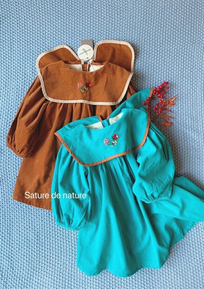 MUMUNBABA - Korean Children Fashion - #Kfashion4kids - Embroidery Sailor One-piece - 5