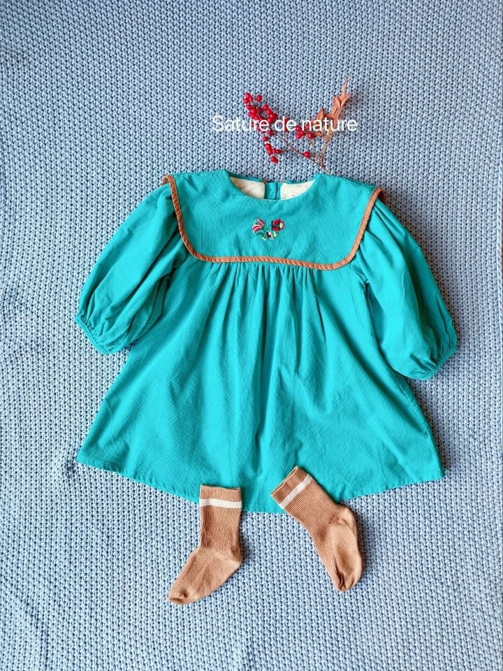MUMUNBABA - Korean Children Fashion - #Kfashion4kids - Embroidery Sailor One-piece - 7