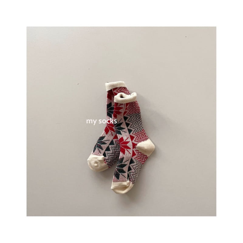 MY SOCKS - Korean Children Fashion - #Kfashion4kids - Christmas Socks [set of 2] - 2