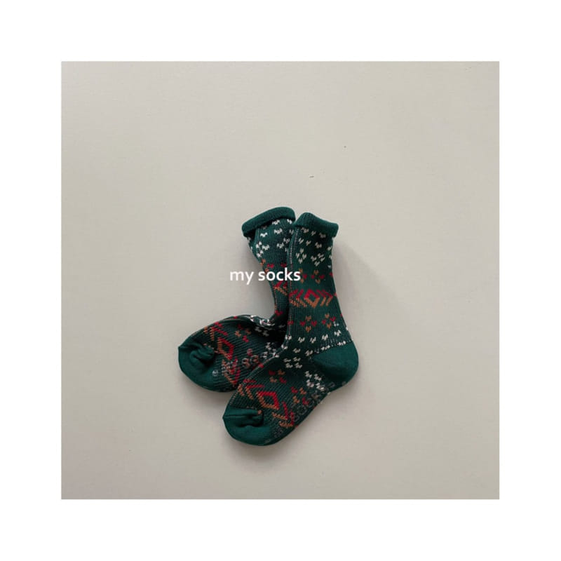 MY SOCKS - Korean Children Fashion - #Kfashion4kids - Christmas Socks [set of 2] - 5