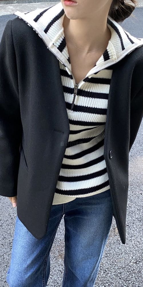 NEUF NINE - Korean Children Fashion - #Kfashion4kids - No Collar Jacket - 3