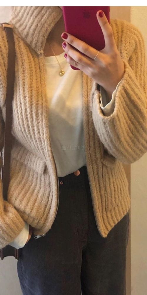 NEUF NINE - Korean Children Fashion - #Kfashion4kids - Turtleneck Zip-up - 4