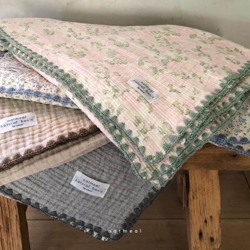OATMEAL - Korean Children Fashion - #Kfashion4kids - Petti Flower Blanket - 11