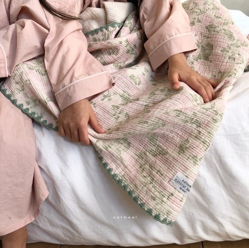 OATMEAL - Korean Children Fashion - #Kfashion4kids - Petti Flower Blanket - 6