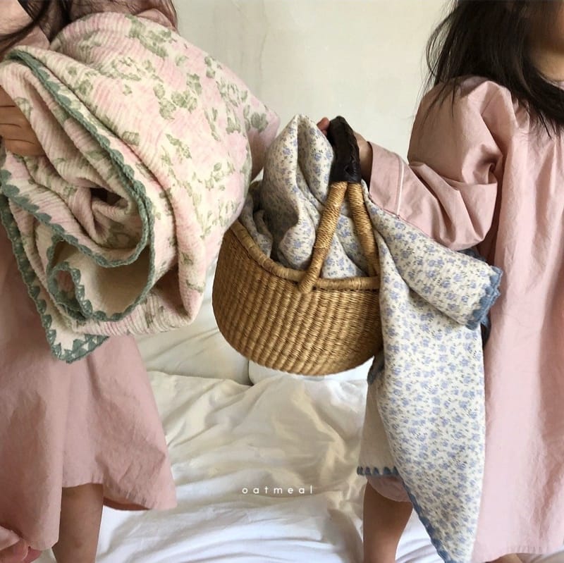 OATMEAL - Korean Children Fashion - #Kfashion4kids - Petti Flower Blanket - 7