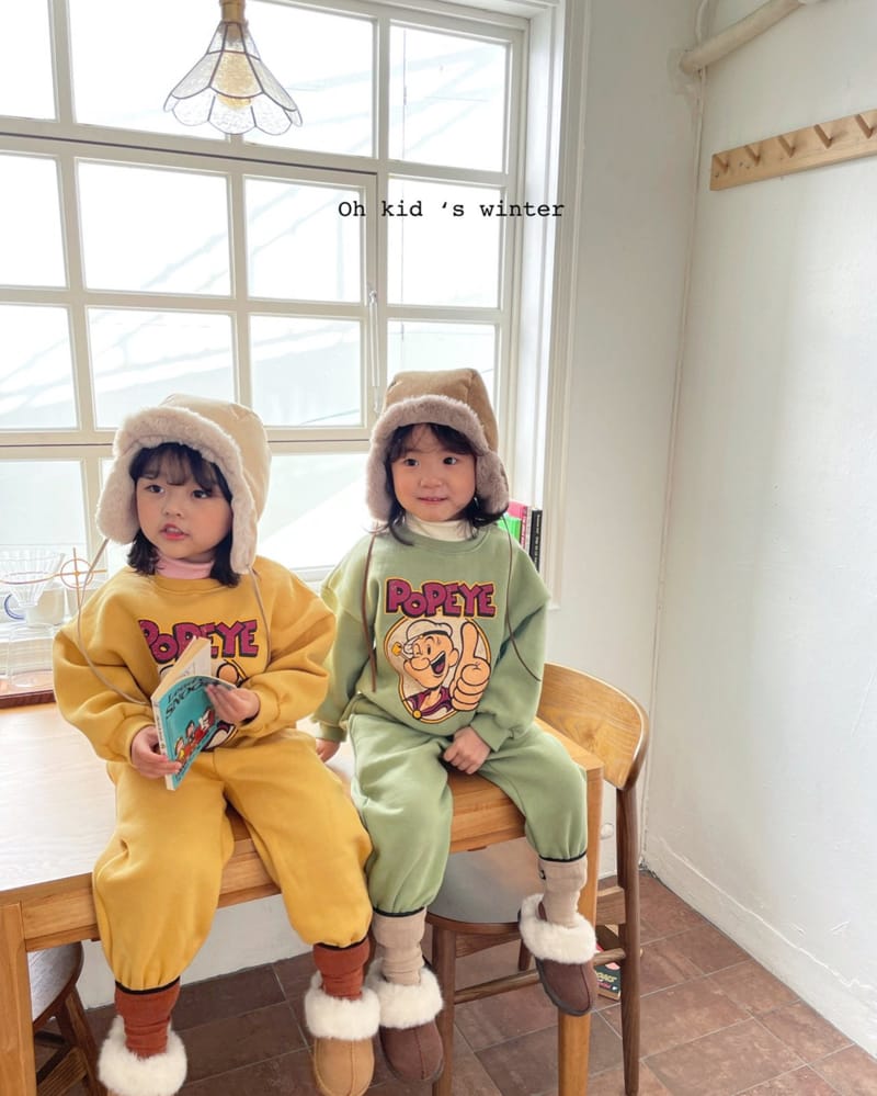 OH KID - Korean Children Fashion - #Kfashion4kids - Bbobbai Top Bottom Set - 5