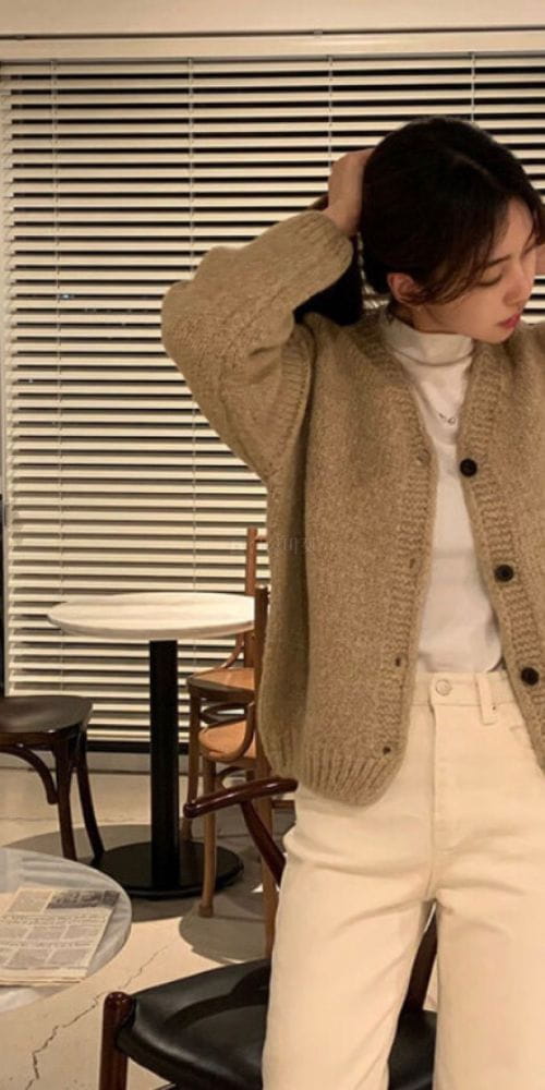 ON OFF - Korean Children Fashion - #Kfashion4kids - Alpaca Knit Cardigan - 2