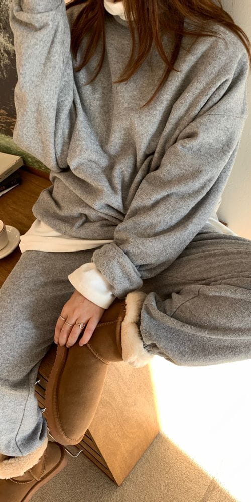 ON OFF - Korean Children Fashion - #Kfashion4kids - Tery Fleece Sweatshirt
