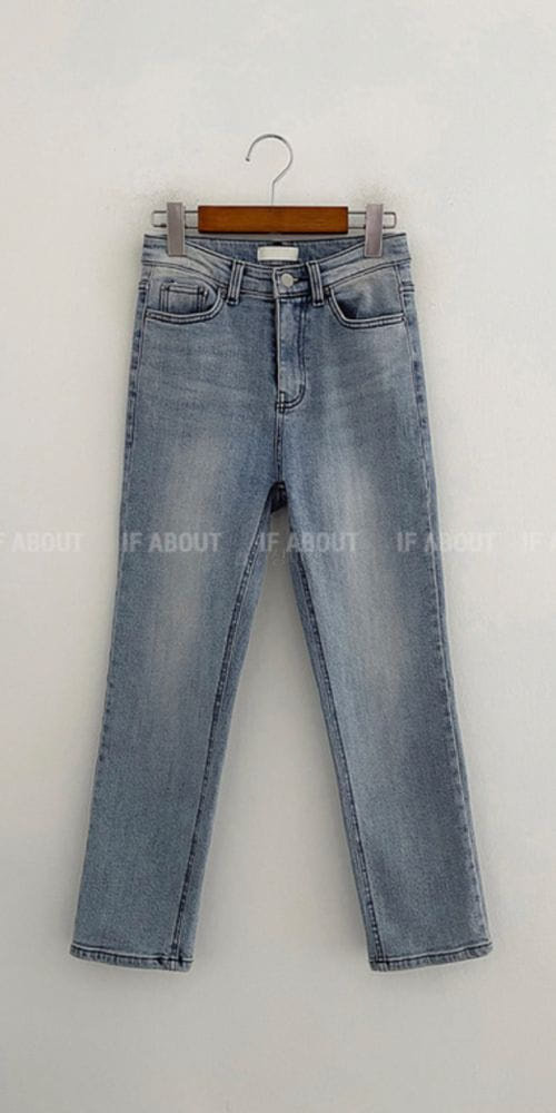 ON OFF - Korean Children Fashion - #Kfashion4kids - Fleece Tok Tok Span Jeans - 4