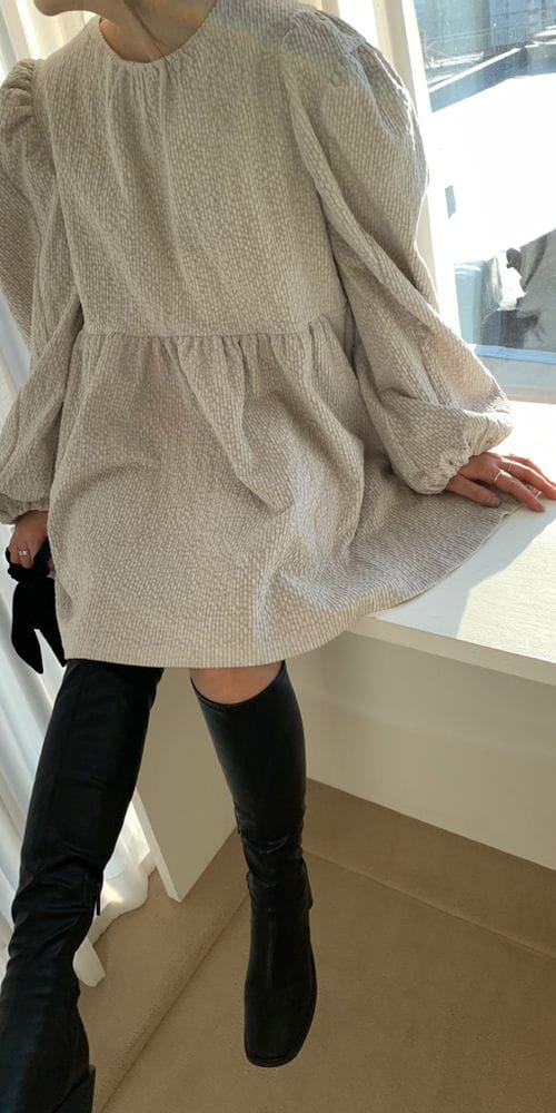 ON OFF - Korean Children Fashion - #Kfashion4kids - Rib Puff One-piece - 3