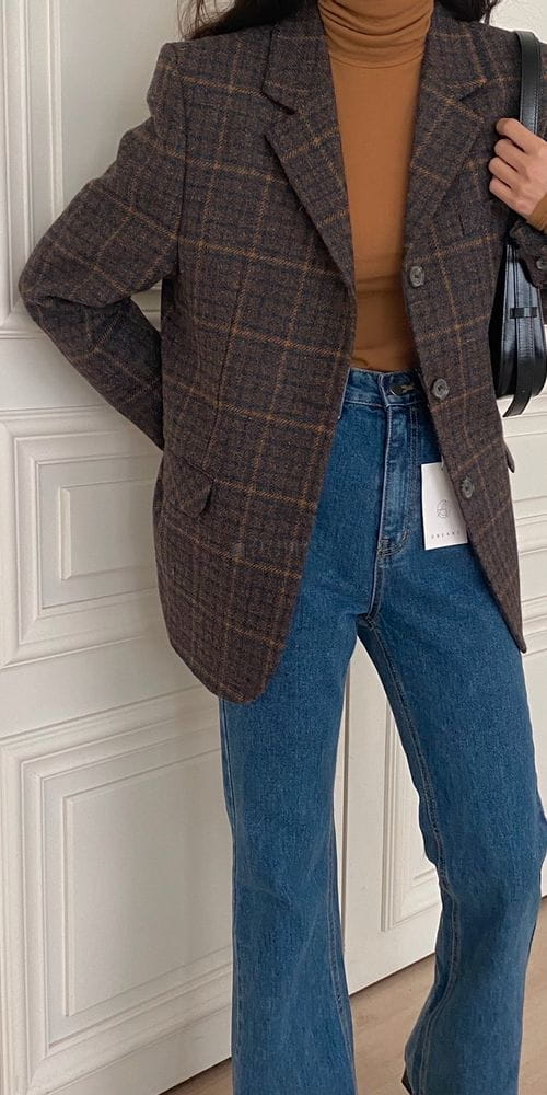 ONEAND - Korean Children Fashion - #Kfashion4kids - Check Jacket - 2