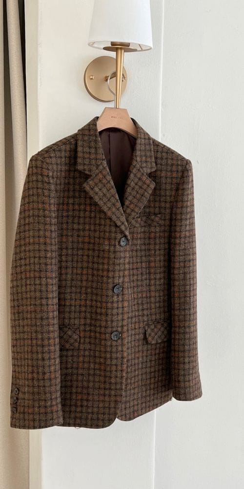 ONEAND - Korean Children Fashion - #Kfashion4kids - Check Jacket - 5