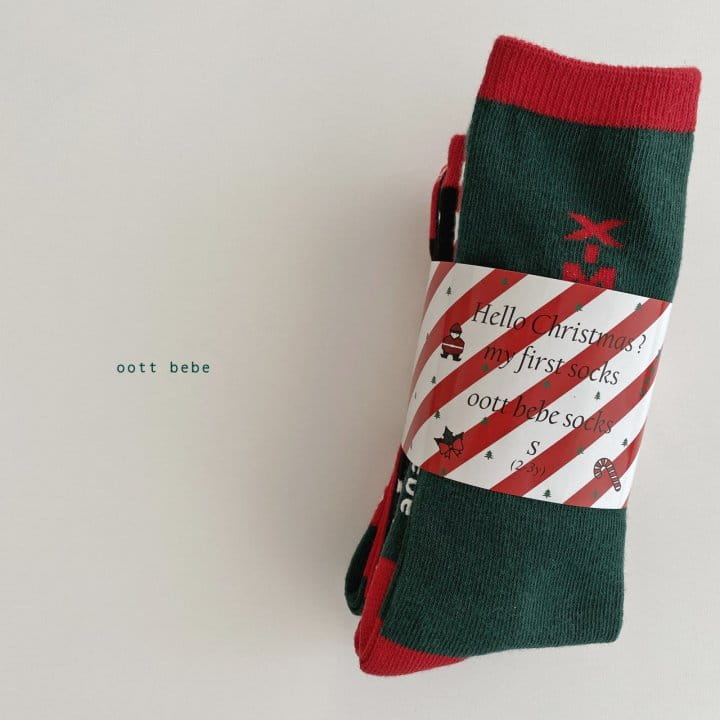 OOTT BEBE - Korean Children Fashion - #Kfashion4kids - Christmas Socks [set of 4]