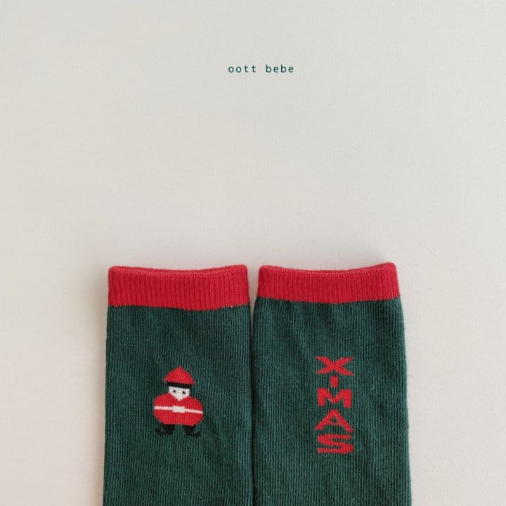 OOTT BEBE - Korean Children Fashion - #Kfashion4kids - Christmas Socks [set of 4] - 12