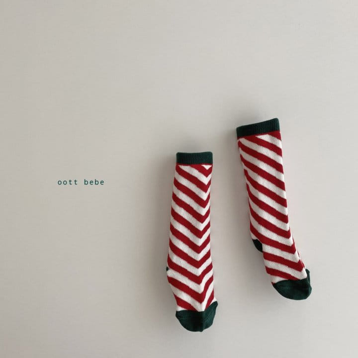 OOTT BEBE - Korean Children Fashion - #Kfashion4kids - Christmas Socks [set of 4] - 7