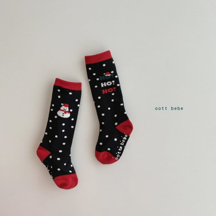 OOTT BEBE - Korean Children Fashion - #Kfashion4kids - Christmas Socks [set of 4] - 8