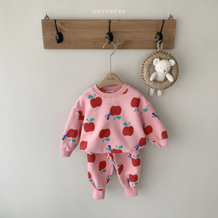 OOTT BEBE - Korean Children Fashion - #Kfashion4kids - Happy Top Bottom Set - 3