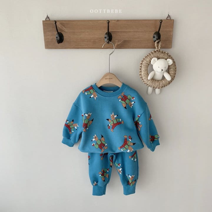OOTT BEBE - Korean Children Fashion - #Kfashion4kids - Happy Top Bottom Set - 4