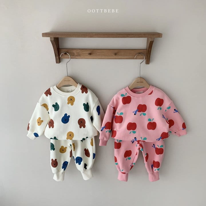 OOTT BEBE - Korean Children Fashion - #Kfashion4kids - Happy Top Bottom Set - 5