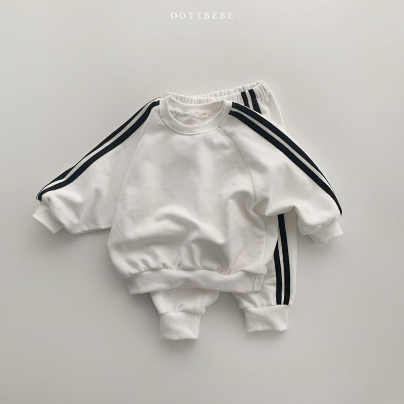 OOTT BEBE - Korean Children Fashion - #Kfashion4kids - U And I Top Bottom Set