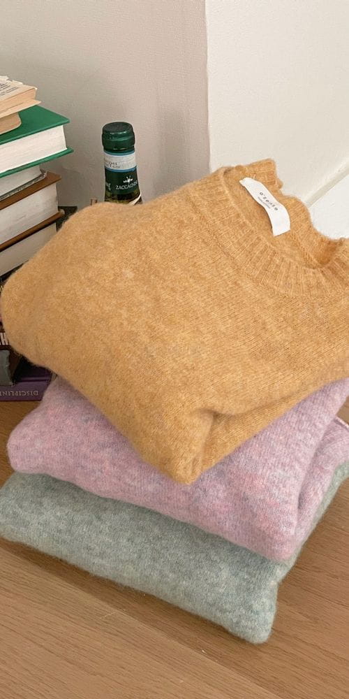 OSENSE - Korean Children Fashion - #Kfashion4kids - Luna Crop Knit Tee