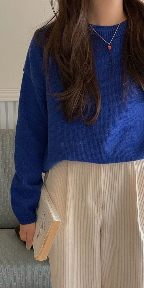 OSENSE - Korean Children Fashion - #Kfashion4kids - Basic Pain Knit