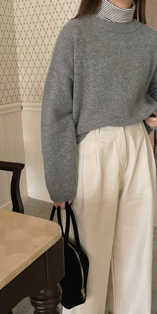 OSENSE - Korean Children Fashion - #Kfashion4kids - Basic Pain Knit - 4
