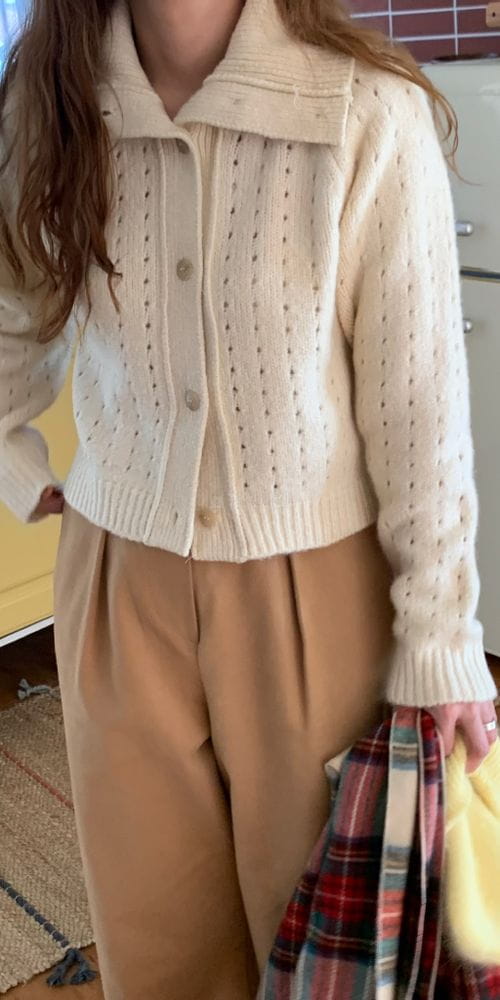 OSENSE - Korean Children Fashion - #Kfashion4kids - Two Way High Neck Cardigan