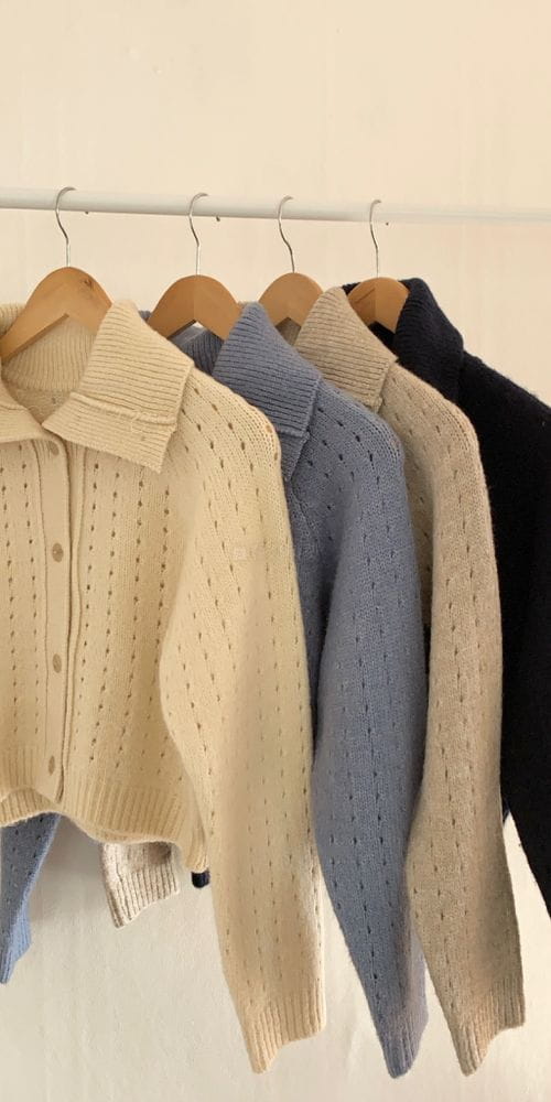 OSENSE - Korean Children Fashion - #Kfashion4kids - Two Way High Neck Cardigan - 4