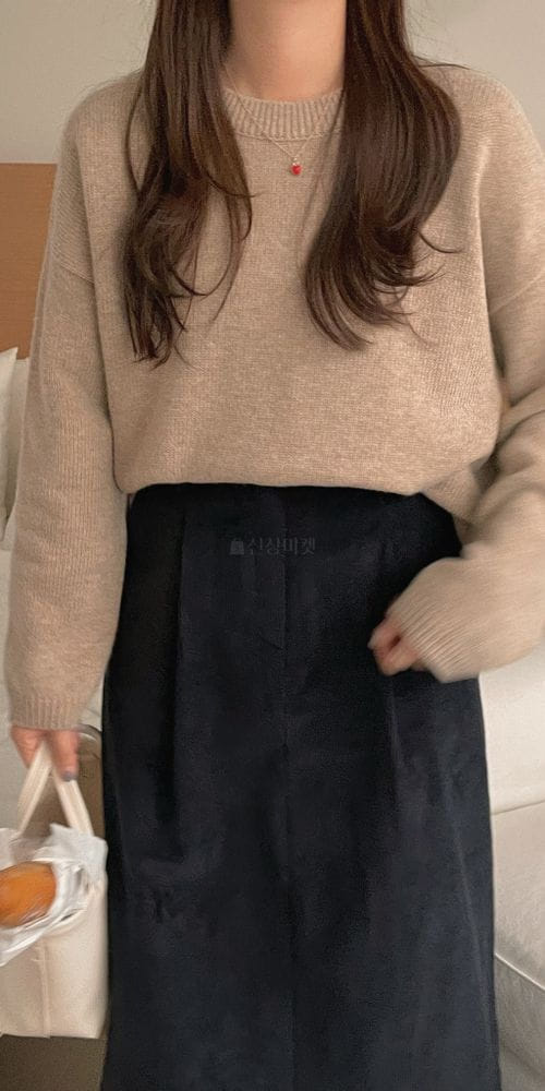 OSENSE - Korean Children Fashion - #Kfashion4kids - Pain Round Knit