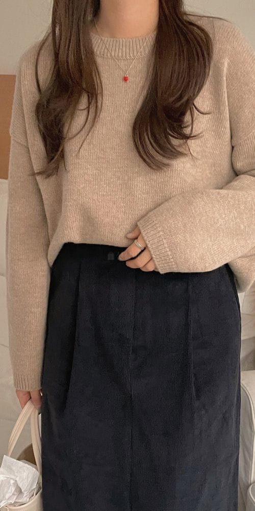 OSENSE - Korean Children Fashion - #Kfashion4kids - Pain Round Knit - 4