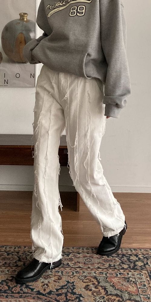 OWN - Korean Children Fashion - #Kfashion4kids - Tirano White Jeans - 6