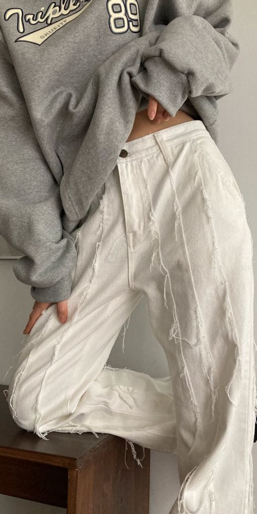 OWN - Korean Children Fashion - #Kfashion4kids - Tirano White Jeans - 7