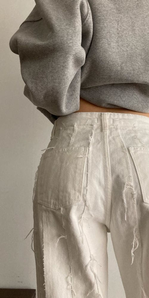 OWN - Korean Children Fashion - #Kfashion4kids - Tirano White Jeans - 9