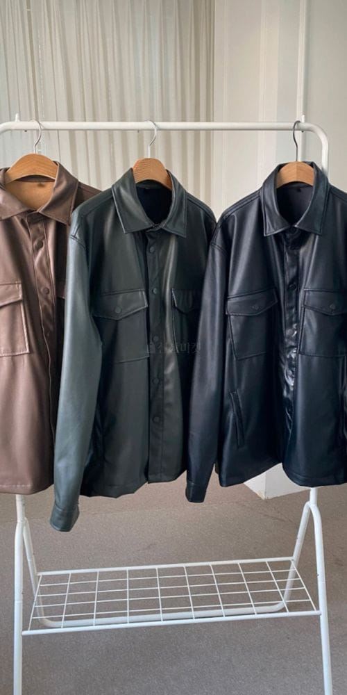 OWN - Korean Children Fashion - #Kfashion4kids - Milly Leather Fleece Jacket - 4