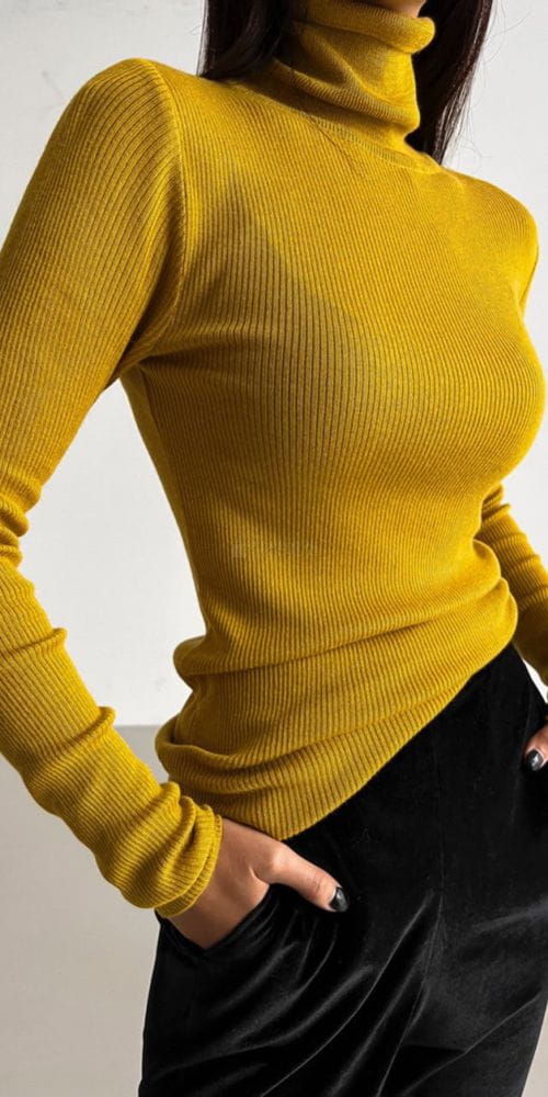 PAPERMOON - Korean Children Fashion - #Kfashion4kids - Turtleneck Knit Tee - 2