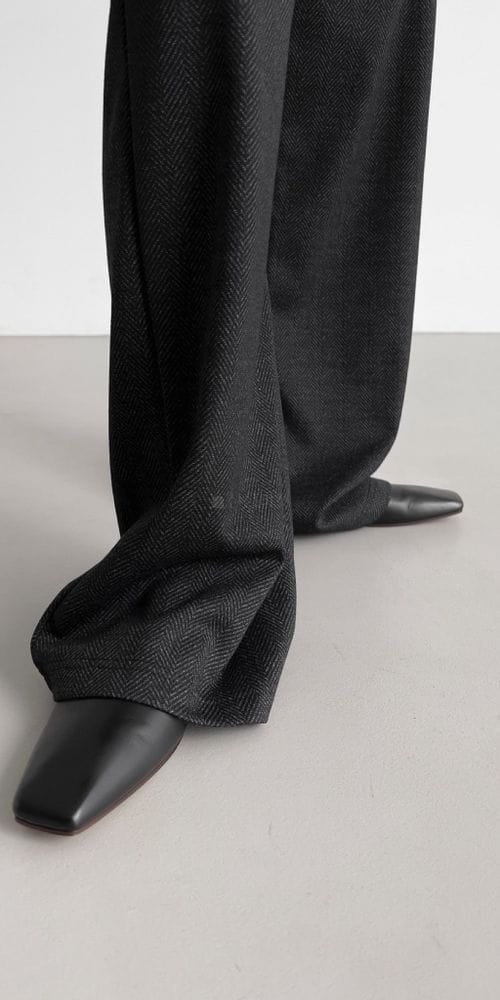 PAPERMOON - Korean Children Fashion - #Kfashion4kids - Herringbone Wide Pants - 2