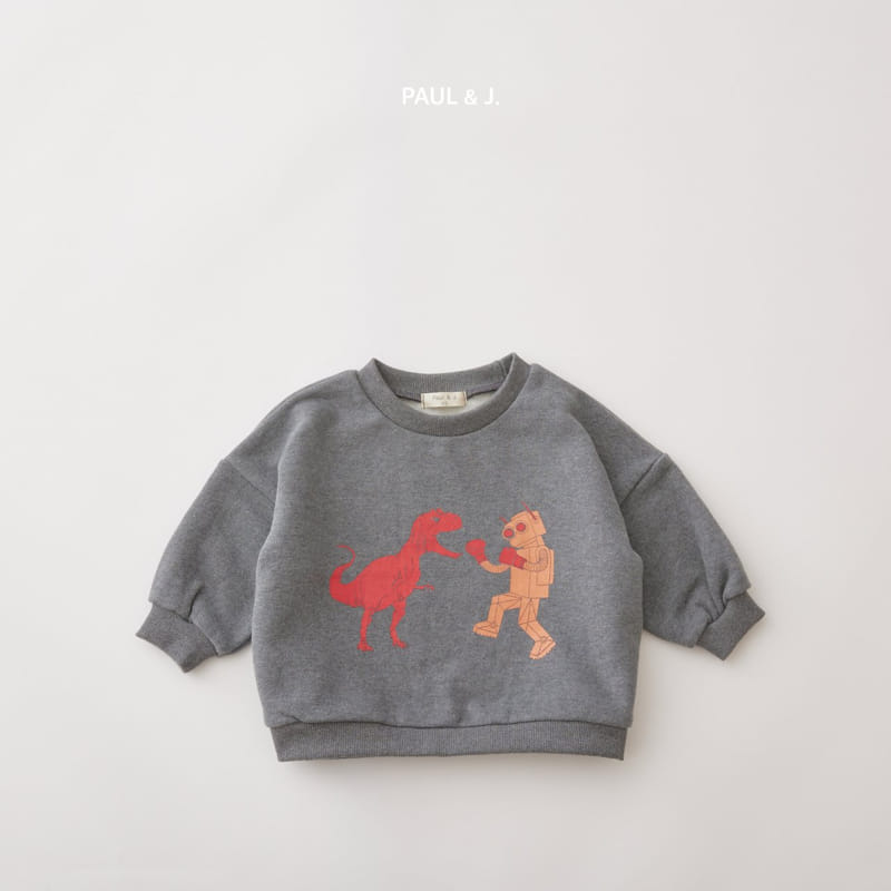 PAUL & J - Korean Children Fashion - #Kfashion4kids - Dino Robot Sweatshrit - 3