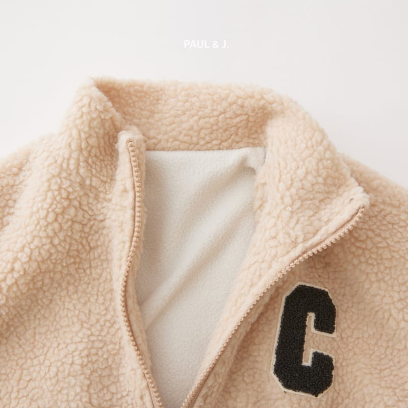 PAUL & J - Korean Children Fashion - #Kfashion4kids - Baseball Long Fleece Jacket - 12