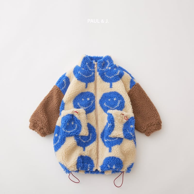 PAUL & J - Korean Children Fashion - #Kfashion4kids - Baseball Long Fleece Jacket - 6