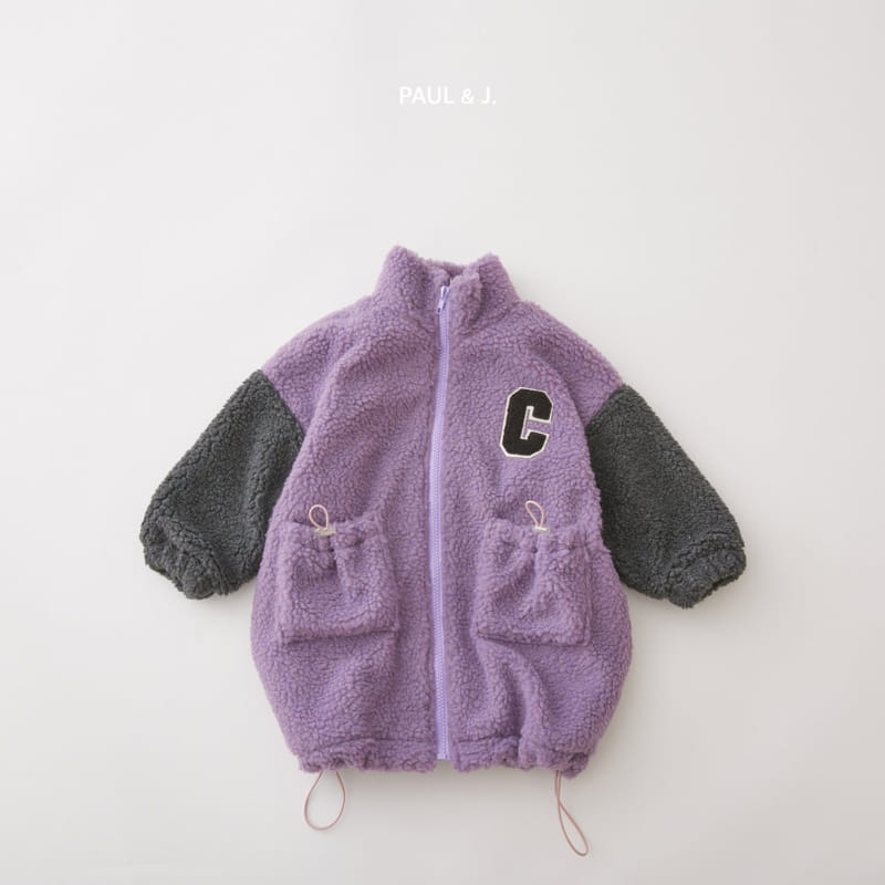 PAUL & J - Korean Children Fashion - #Kfashion4kids - Baseball Long Fleece Jacket - 7