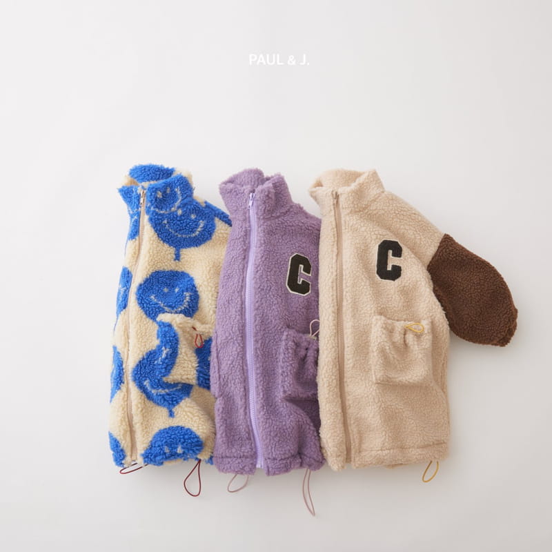 PAUL & J - Korean Children Fashion - #Kfashion4kids - Baseball Long Fleece Jacket - 8