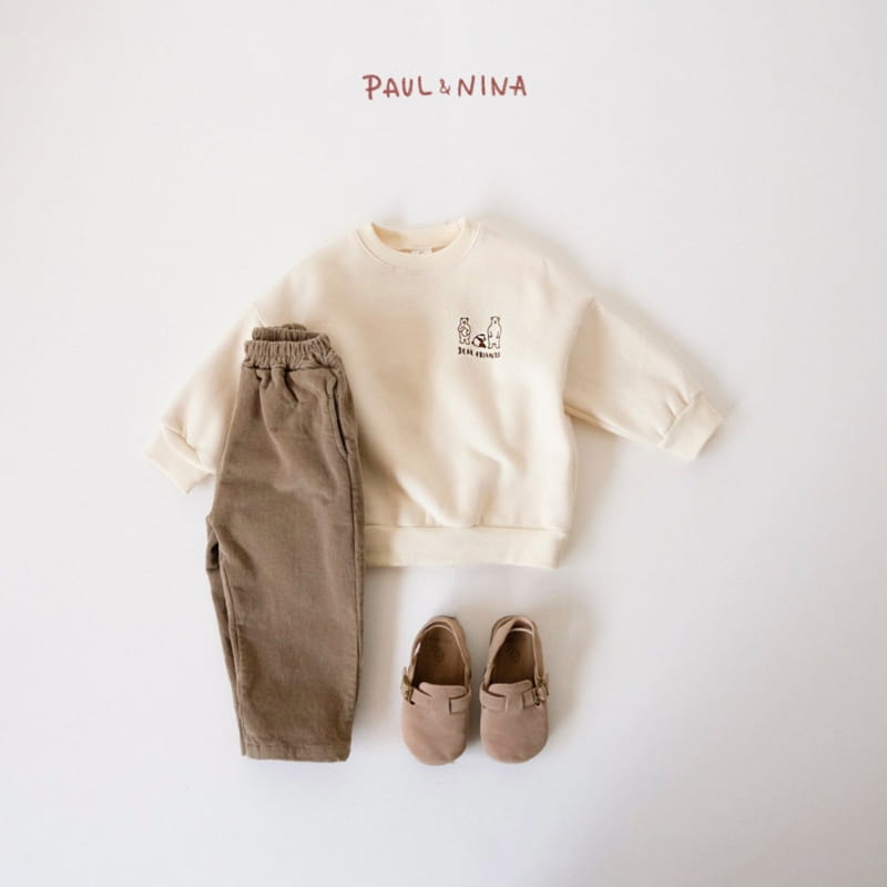 PAUL & NINA - Korean Children Fashion - #Kfashion4kids - Bear Friends Fleece Sweatshirt - 5