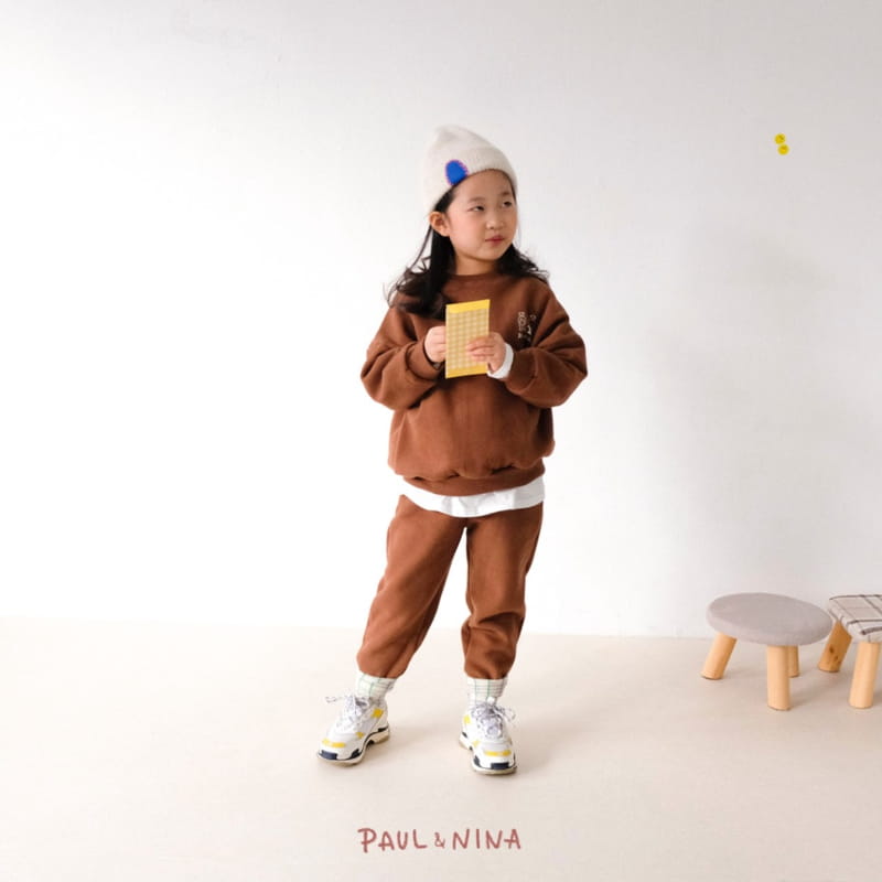 PAUL & NINA - Korean Children Fashion - #Kfashion4kids - Bear Friends Fleece Sweatshirt - 7