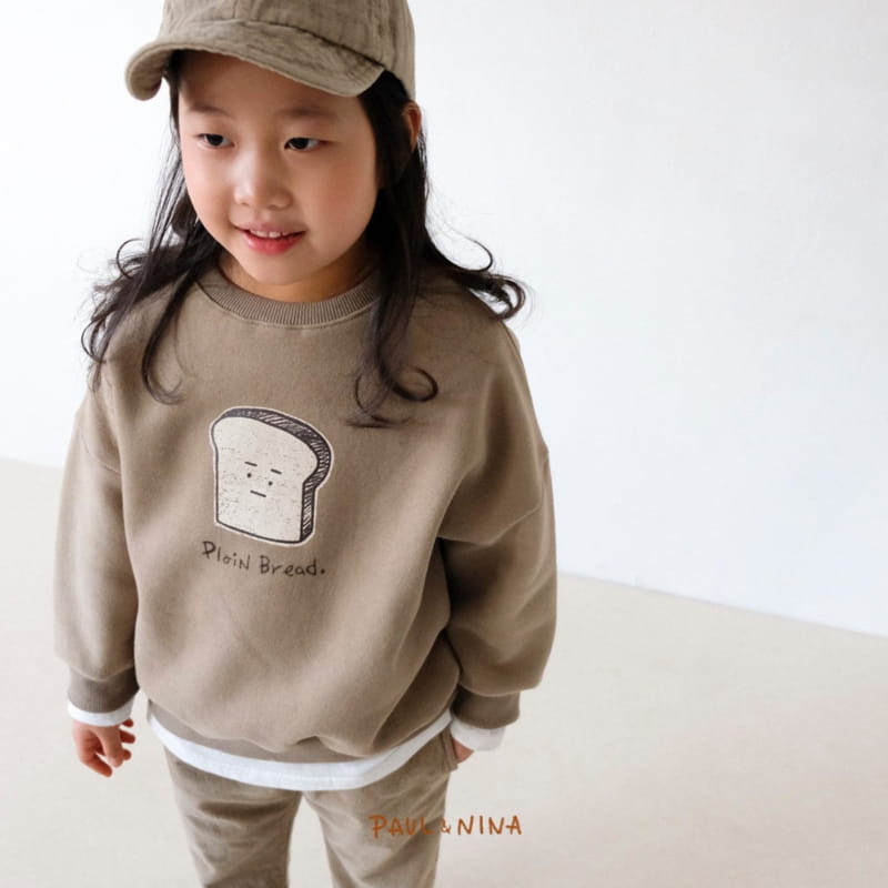 PAUL & NINA - Korean Children Fashion - #Kfashion4kids - Bread Fleece Sweatshirt - 3