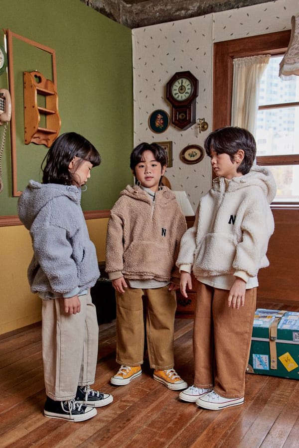 PEANUT - Korean Children Fashion - #Kfashion4kids - Poodle Half Zip-up Tee