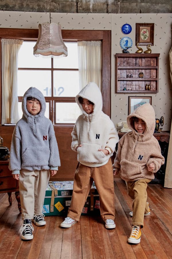 PEANUT - Korean Children Fashion - #Kfashion4kids - Poodle Half Zip-up Tee - 6